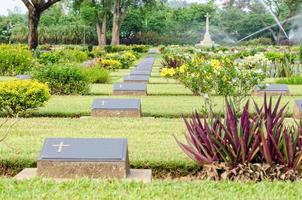 Kriegsfriedhof Chungkai, Thailand foto