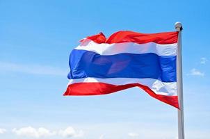 Flagge von Thailand. foto