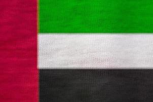 Flaggentextur der Vereinigten Arabischen Emirate als Hintergrund foto