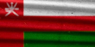 Oman-Flaggentextur als Hintergrund foto