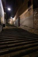 Girona Altstadt bei Nacht foto