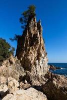 blick auf die küste der costa brava foto