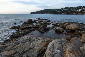 blick auf die küste der costa brava foto