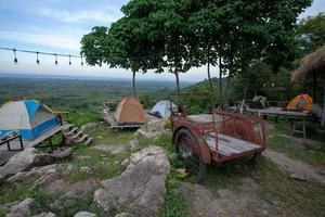 Camping auf dem Berg Nguang Chang foto