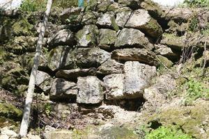 Textur von Steinen und Felsen. abstrakter Steinhintergrund. foto