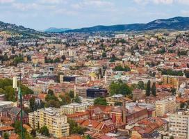 Sarajevo, die Hauptstadt von Bosnien und Herzegowina foto