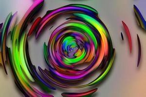 Partikelhintergrund, abstrakter 3D-Hintergrund mit Farbverlauf, holografische Textur, abstrakter flüssiger Hintergrund, geometrische Textur, digitale Hintergrundillustration foto