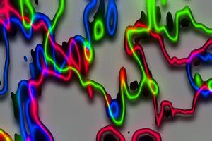 abstrakter 3D-Hintergrund mit Farbverlauf, holografische Textur, abstrakter flüssiger Hintergrund, geometrische Textur, digitale Hintergrundillustration foto