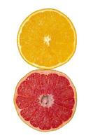 Orange und Grapefruit foto