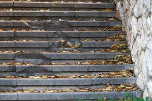 Treppe zum Auf- und Absteigen. foto