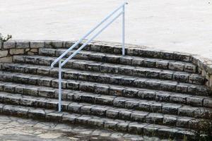 Treppe zum Auf- und Absteigen. foto