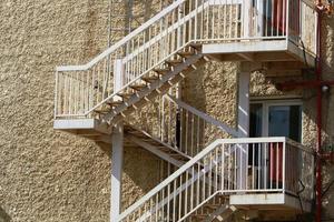 Treppe zum Auf- und Absteigen. foto