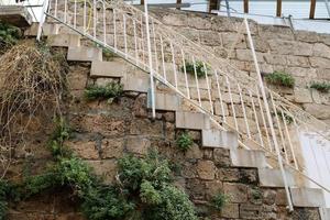 Treppe zum Auf- und Absteigen. foto