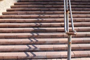 Treppe zum Auf- und Absteigen. foto