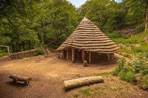 Ruinen von Beeston Castle, England. foto