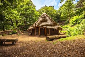 Ruinen von Beeston Castle, England. foto