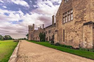 die alte ländliche stadt lacock, england. foto