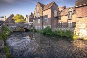 die mittelalterliche stadt winchester in wessex, england. foto