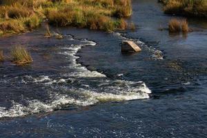 stadt kuldiga und ventas-wasserfall foto