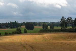 lettische sommerlandschaften mit wolken foto