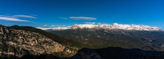 Landschaften aus dem Naturpark Tzoumerka foto