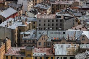 Riga von oben im Sommer foto