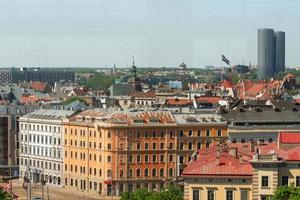 Riga von oben im Sommer foto