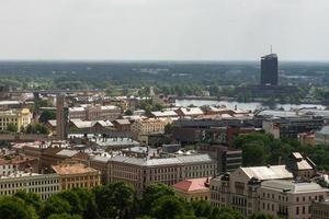 Riga von oben im Sommer foto