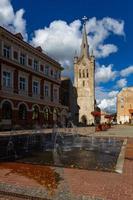 Cesis-Stadt im Sommer foto