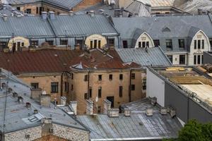 Riga von oben im Sommer foto