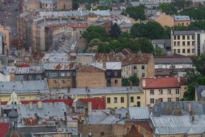 Riga von oben im Sommer foto