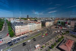 Riga von oben im Sommer foto