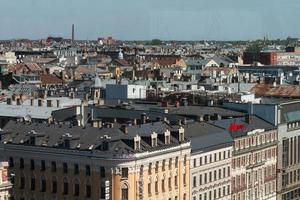 Riga von oben im Sommer foto