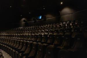 Auditorium mit leeren Kinobestuhlungen, Konferenz steht kurz vor Beginn, Mexiko foto