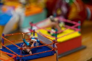 Männer Spielzeug Wrestler mexikanische Tradition in einem Ringkampf foto