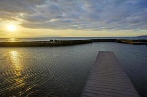 Pierblick am Meer foto