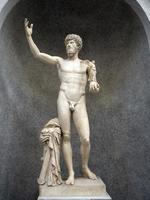 alte römische Marmorfigur Skulptur Statue foto