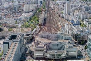 paris montparnasse bahnhof ansicht luftlandschaft foto