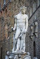 Florenz Piazza della Signoria-Statue foto