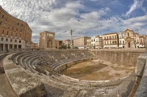 Amphitheater der Stadt Lecce, Italien foto