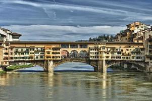 florenz ponte vecchio sonnenuntergang foto