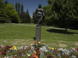 Styria-Statue in Graz Österreich Gärten des Parks foto