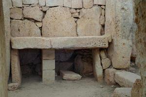 malta megalitischer tempel archäologische stätte foto