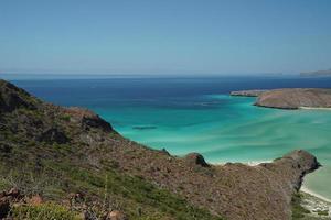 playa balandra luftaufnahme la paz baja california foto