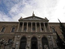 Nationalbibliothek von Madrid, Spanien. Architektur und Kunst foto