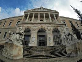 Nationalbibliothek von Madrid, Spanien. Architektur und Kunst foto