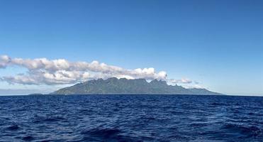 moorea insel französisch polynesien lagune luftbild foto