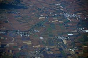 leon guanajuato luftpanorama landschaft aus dem flugzeug foto