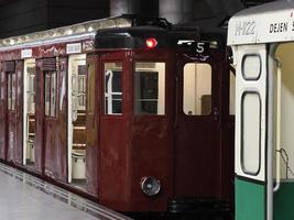 alter Madrider U-Bahn-Wagen foto