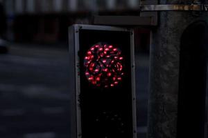 rotes licht für radfahrer. foto